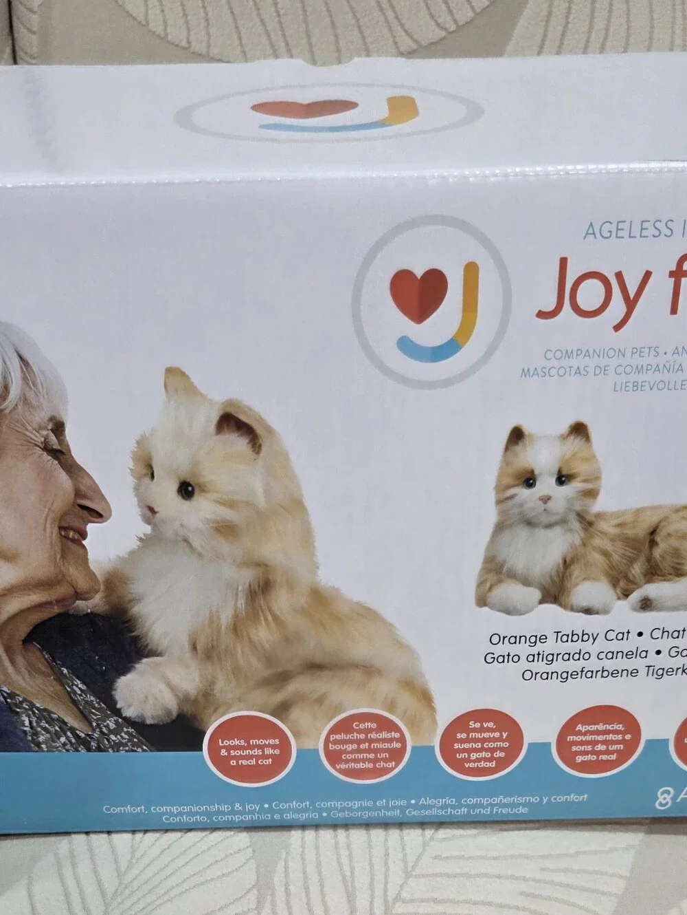 JOY FOR ALL - Orange Tabby Cat - Interactive Companion Pets